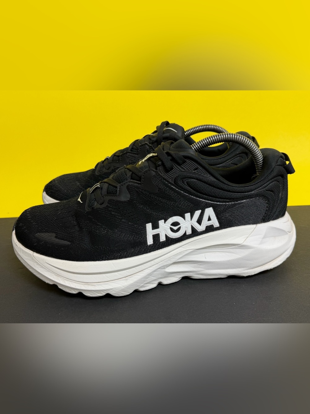 Hoka One One Gaviota 6 Women’s Size 9.5D WIDE Black White Running Shoes